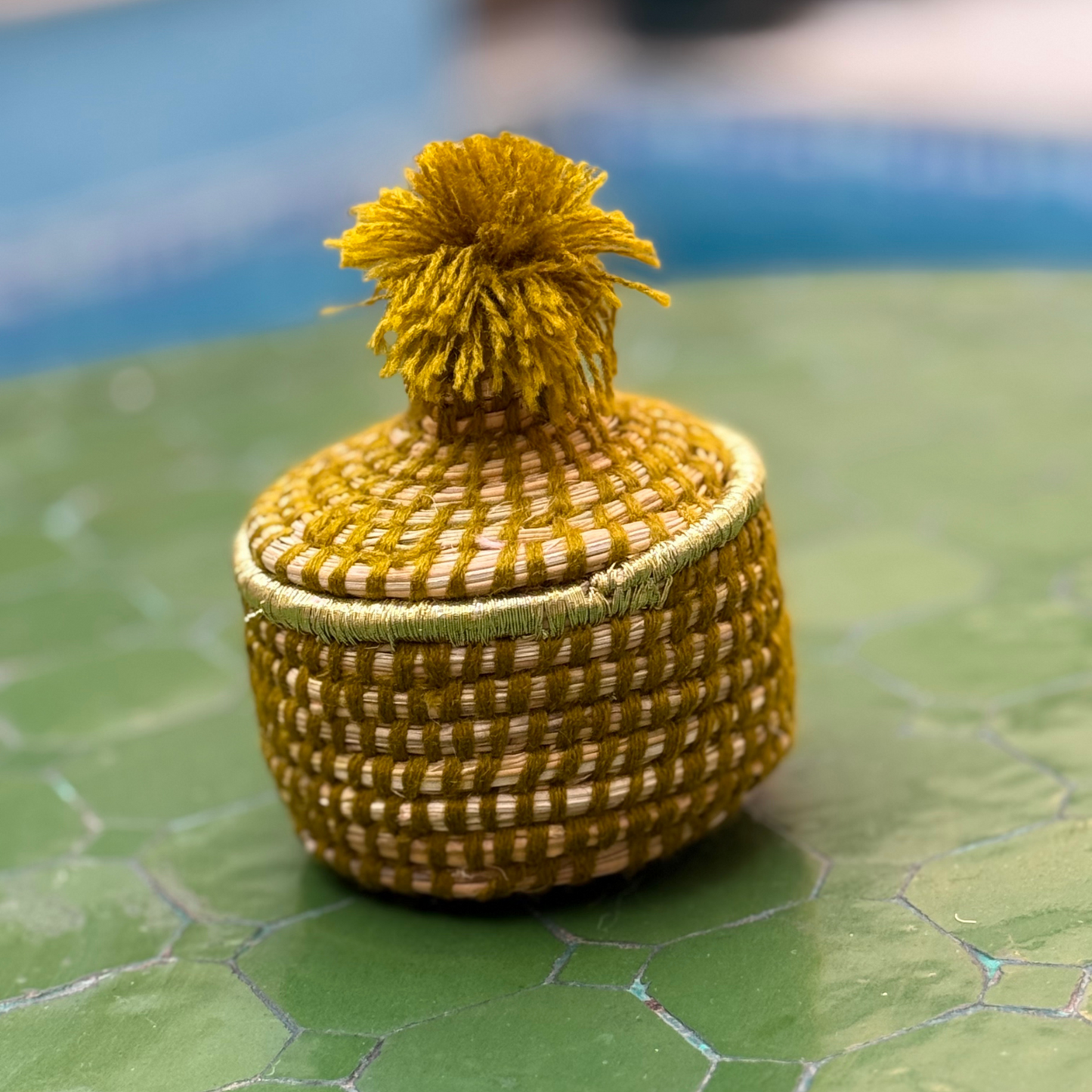 Boîte rangement doré