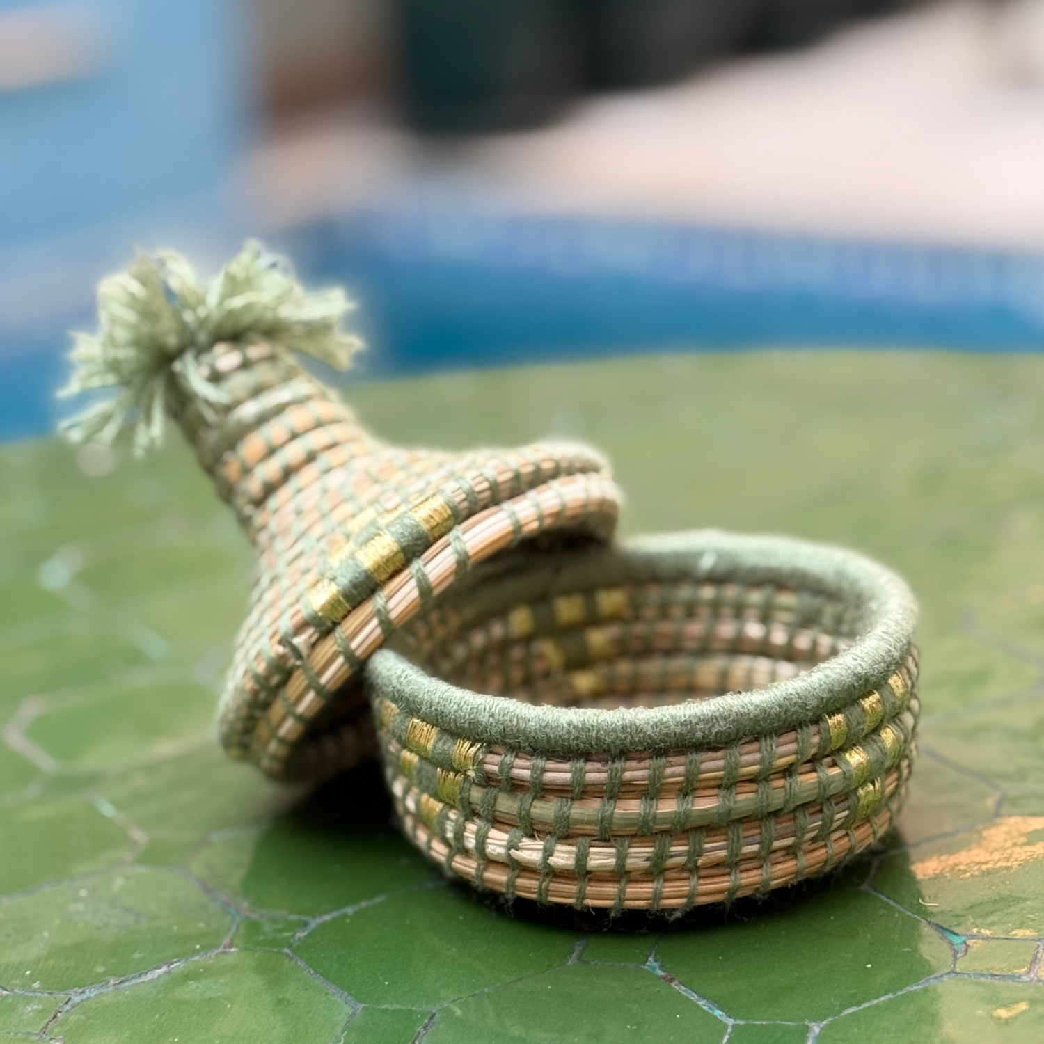 Boîte rangement osier