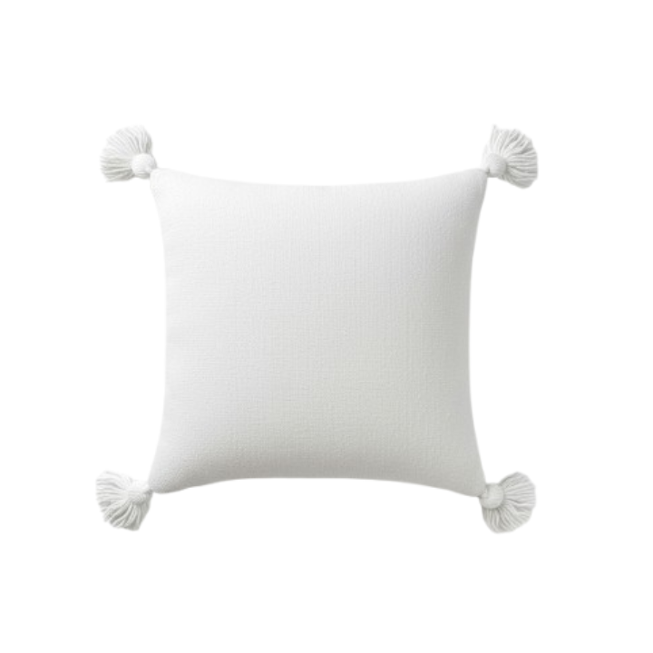 Housse coussin blanche