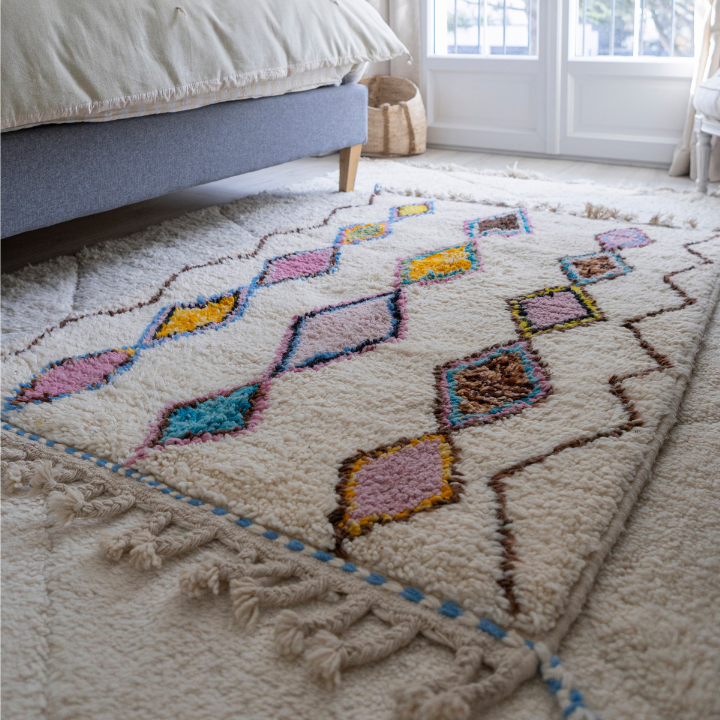 Tapis azilal motif losange