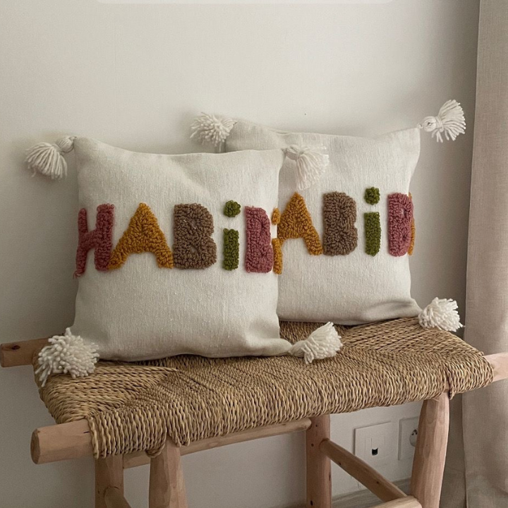 Housse coussin je t'aime