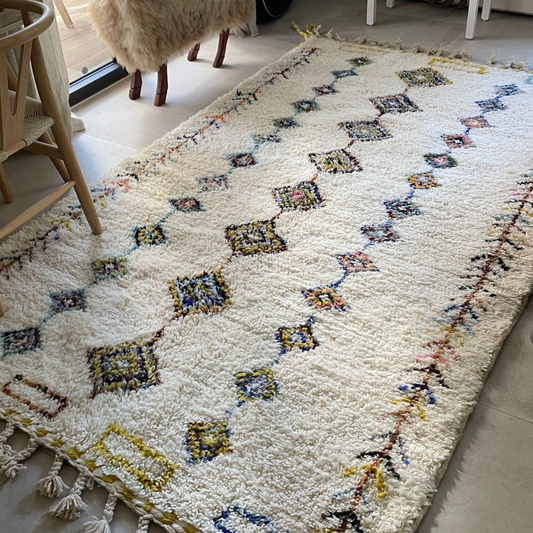 Tapis Azilal motifs colorés - A314