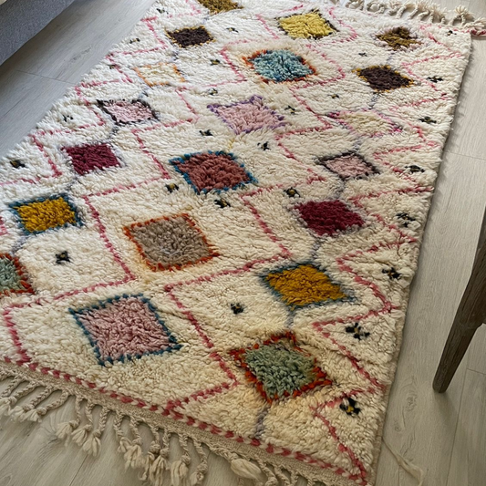 Tapis Azilal losanges colorés - A311