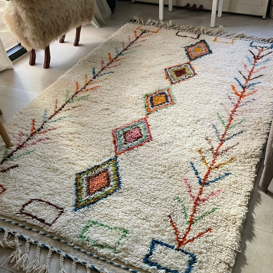 Tapis Azilal losanges colorés - A318