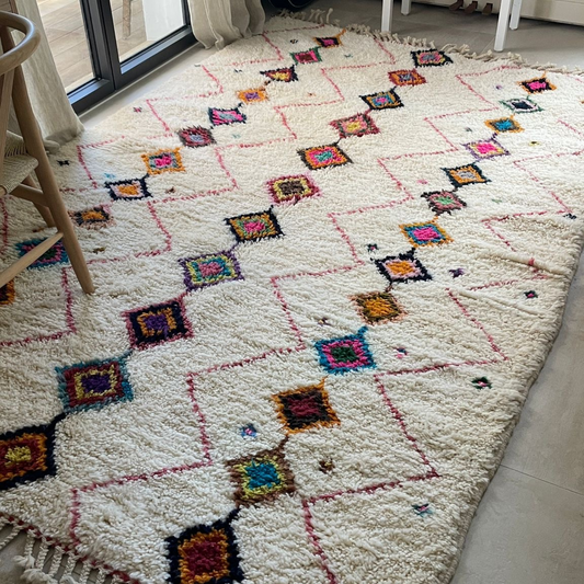 Tapis Azilal losanges colorés - A315
