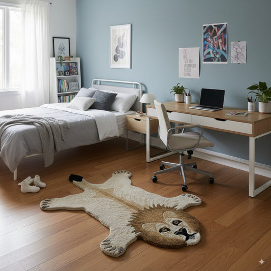 tapis lion chambre