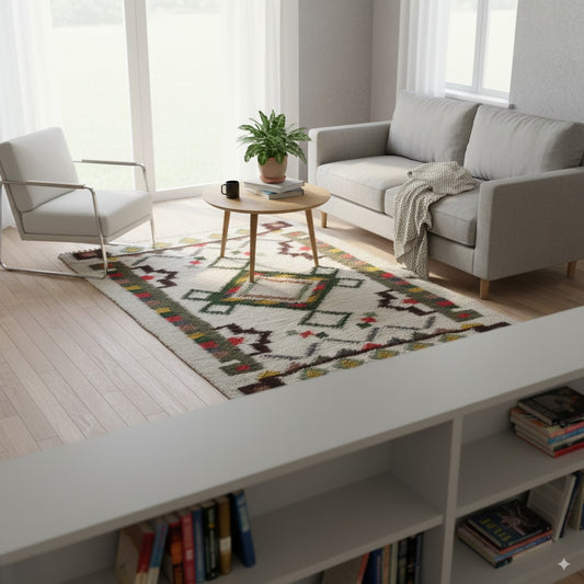 tapis laine poil court