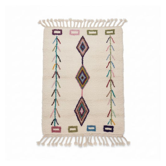 Tapis Azilal motifs losanges colorés - A320