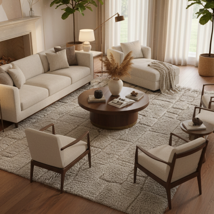 Tapis Mrirt Beige tabac - Okja