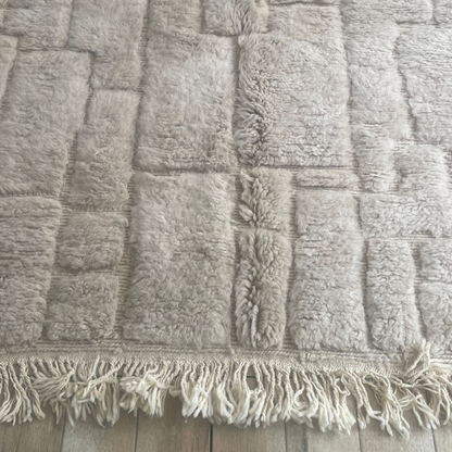 Tapis laine gris