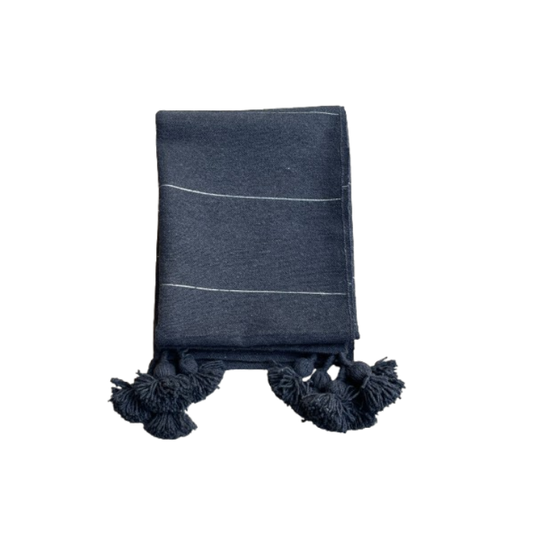 Plaid gris foncé 100% coton