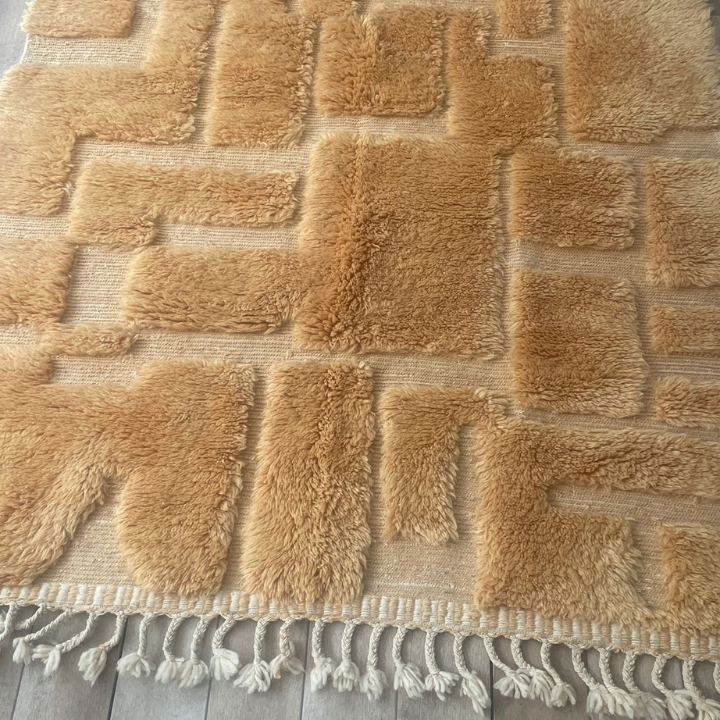 Tapis laine orange