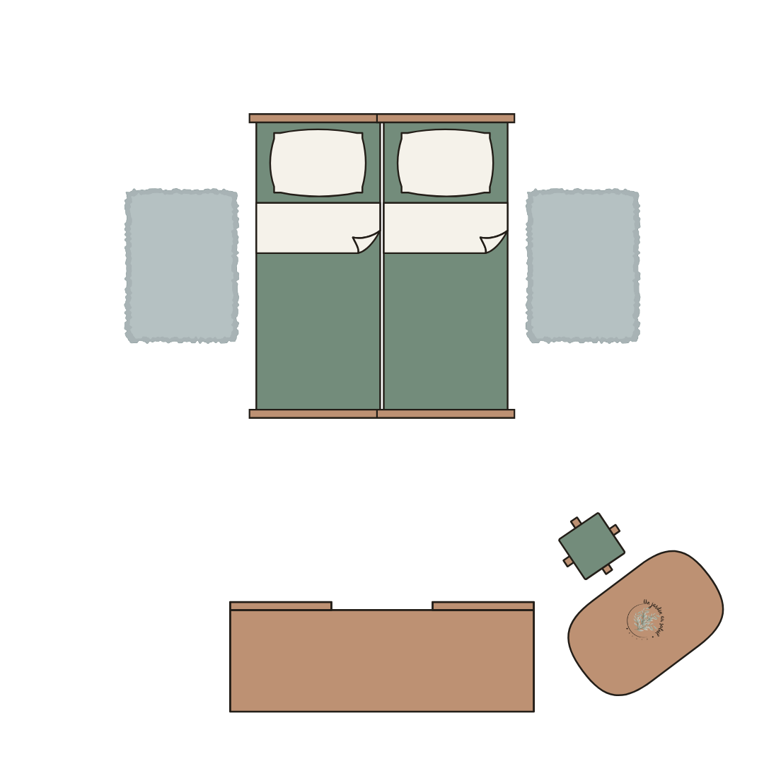 taille tapis chambre 