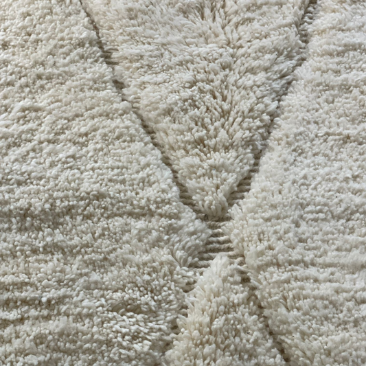 tapis beni ouarain blanc